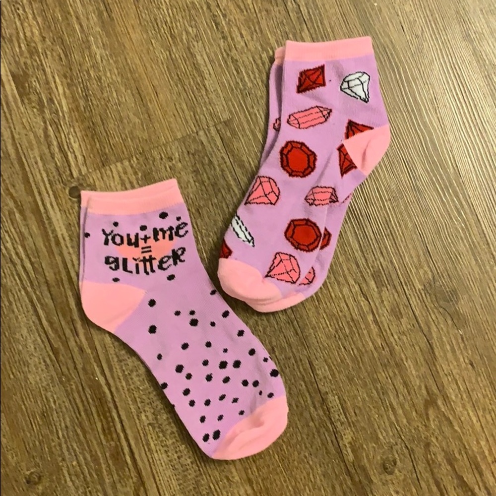 Cute pink/purple socks
